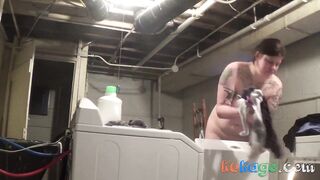 Doing The Laundry Naked In A Shared Basement (You can hear my neighbors!)