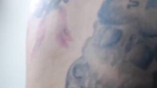 Tattooed Latina MILF on Webcam