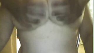 BBW Colombian Plays with Her Big Tits on Webcam