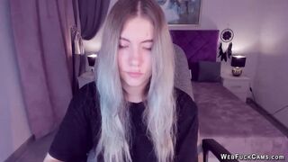 Blonde amateur Ukrainian teen SimaDark on webcam