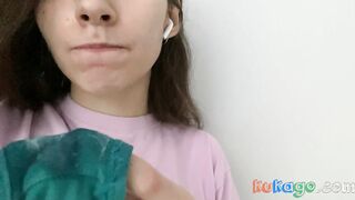 Tasting Cream from Panties - Solo BDSM Webcam Show