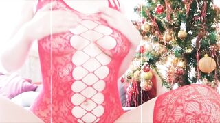 Weihnachts-Solo-Araber-Teenager-Babe