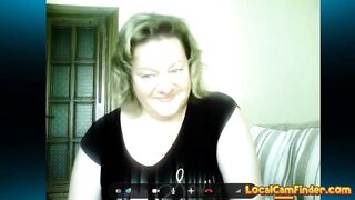 BBW Russian Marina's Skype Session - Blowjob & Titillating Fun