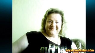 BBW Russian Marina's Skype Session - Blowjob & Titillating Fun