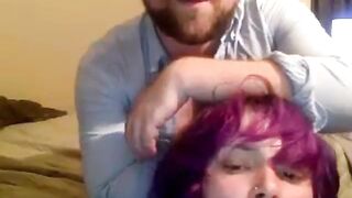 Rough Amateur Blowjob and Fingering on Webcam