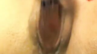 Wet Pussy Close-Up on Webcam