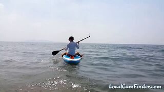 Surfer Catches Me Masturbating with a Butt Plug on the Waves