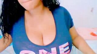 Big-Titted Latina on Webcam